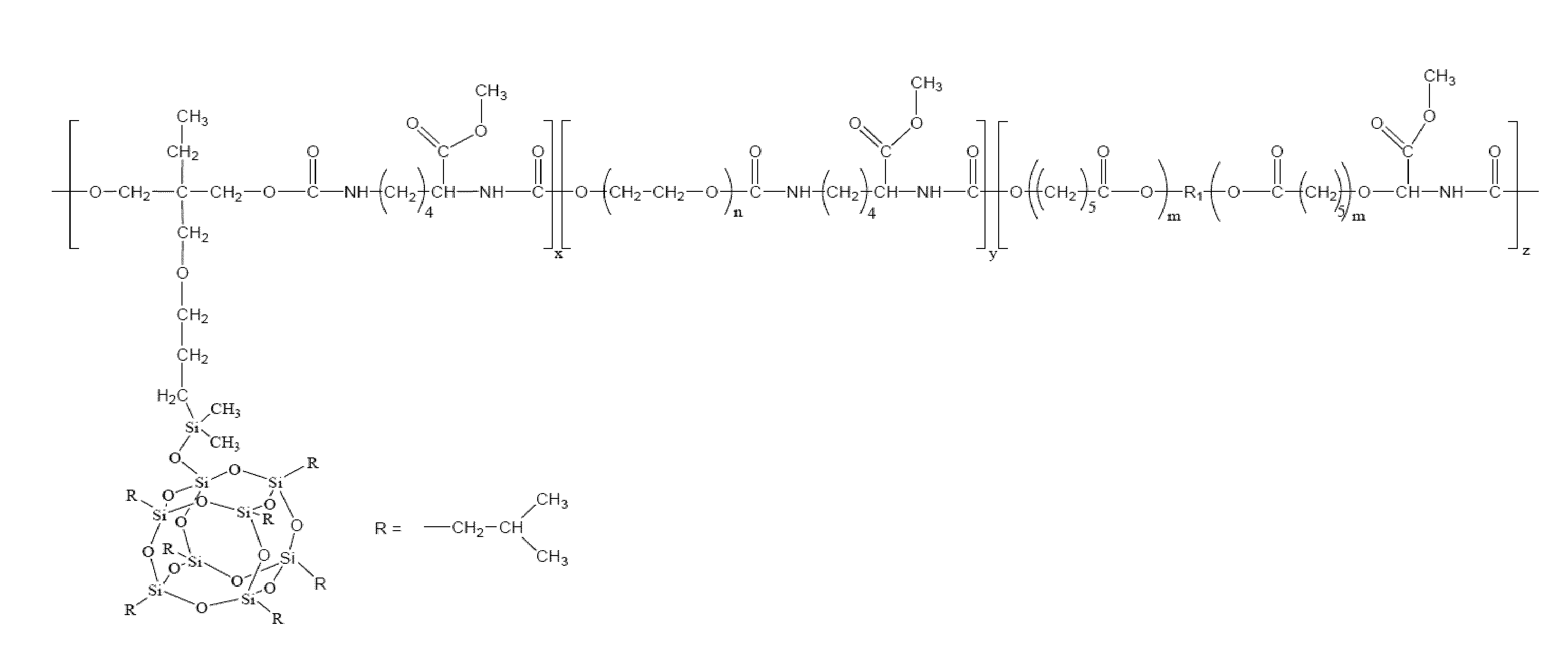 Polyhedral oligomeric silsesquioxane polyurethanes