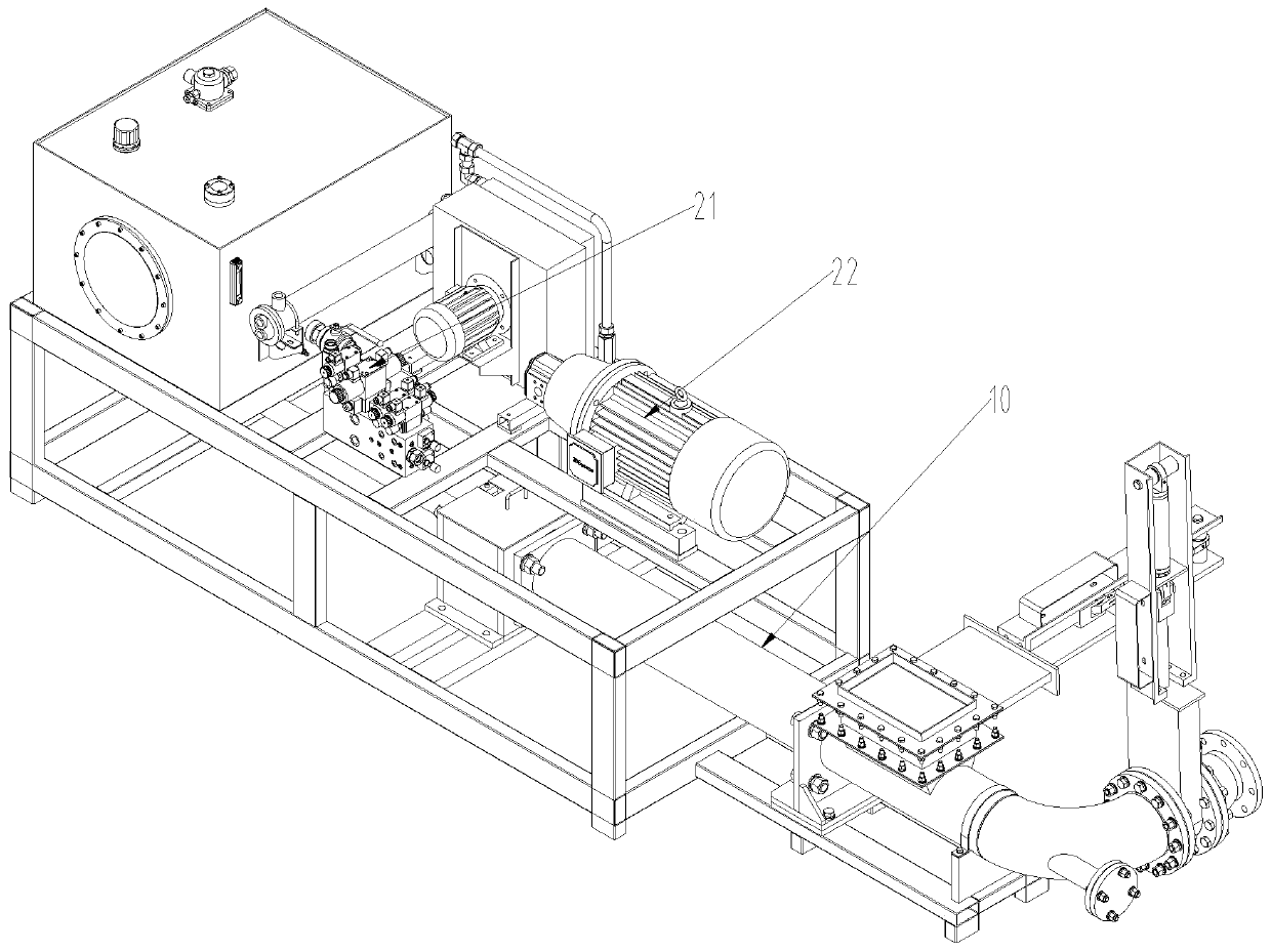 High-solid-content or high-viscosity organic garbage slurry conveying device