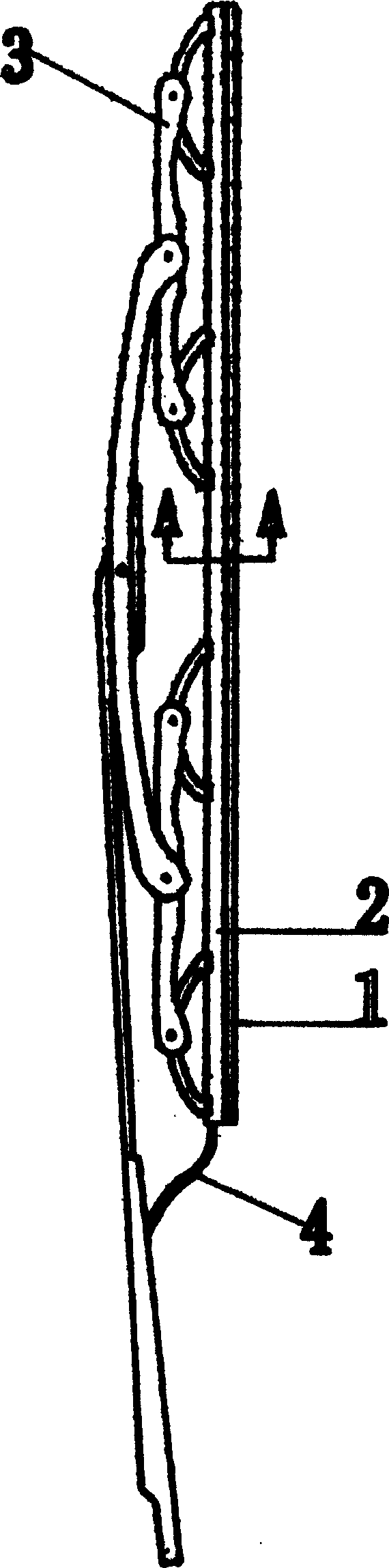 Two-edge internal-washing wiper