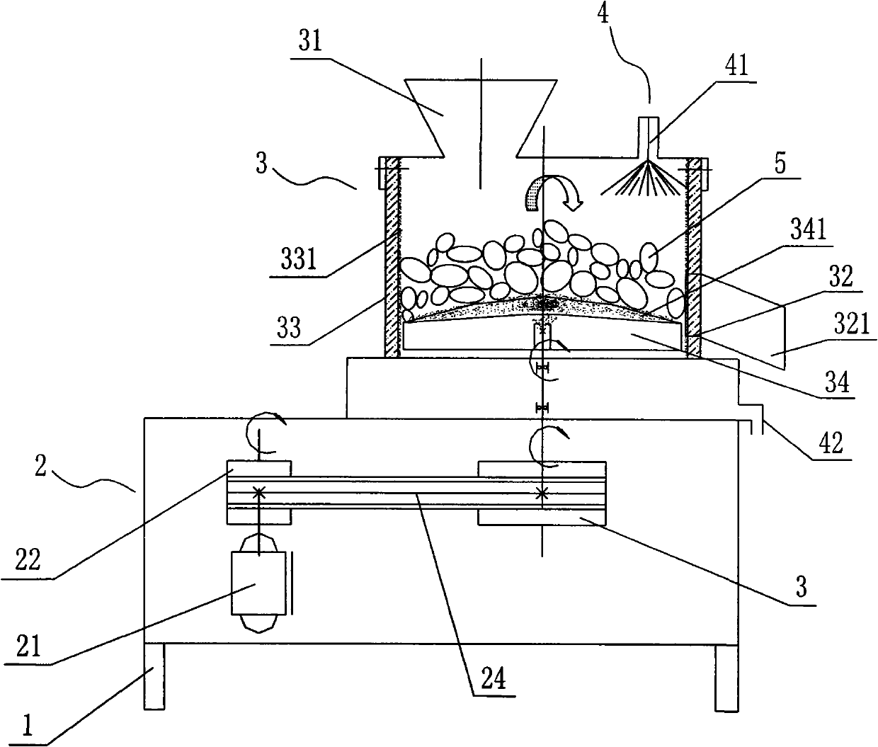 Thin-skin fruit skinning machine