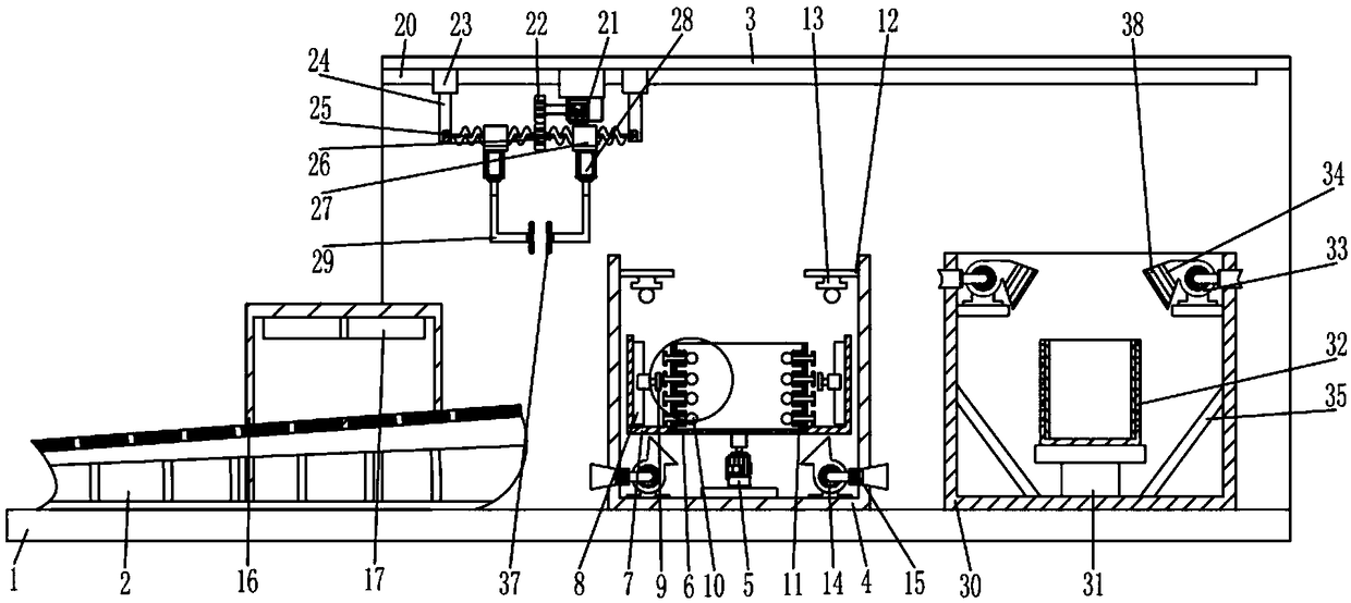 Microfiber leather processing machine with automatic feeding, drying and tanning functions