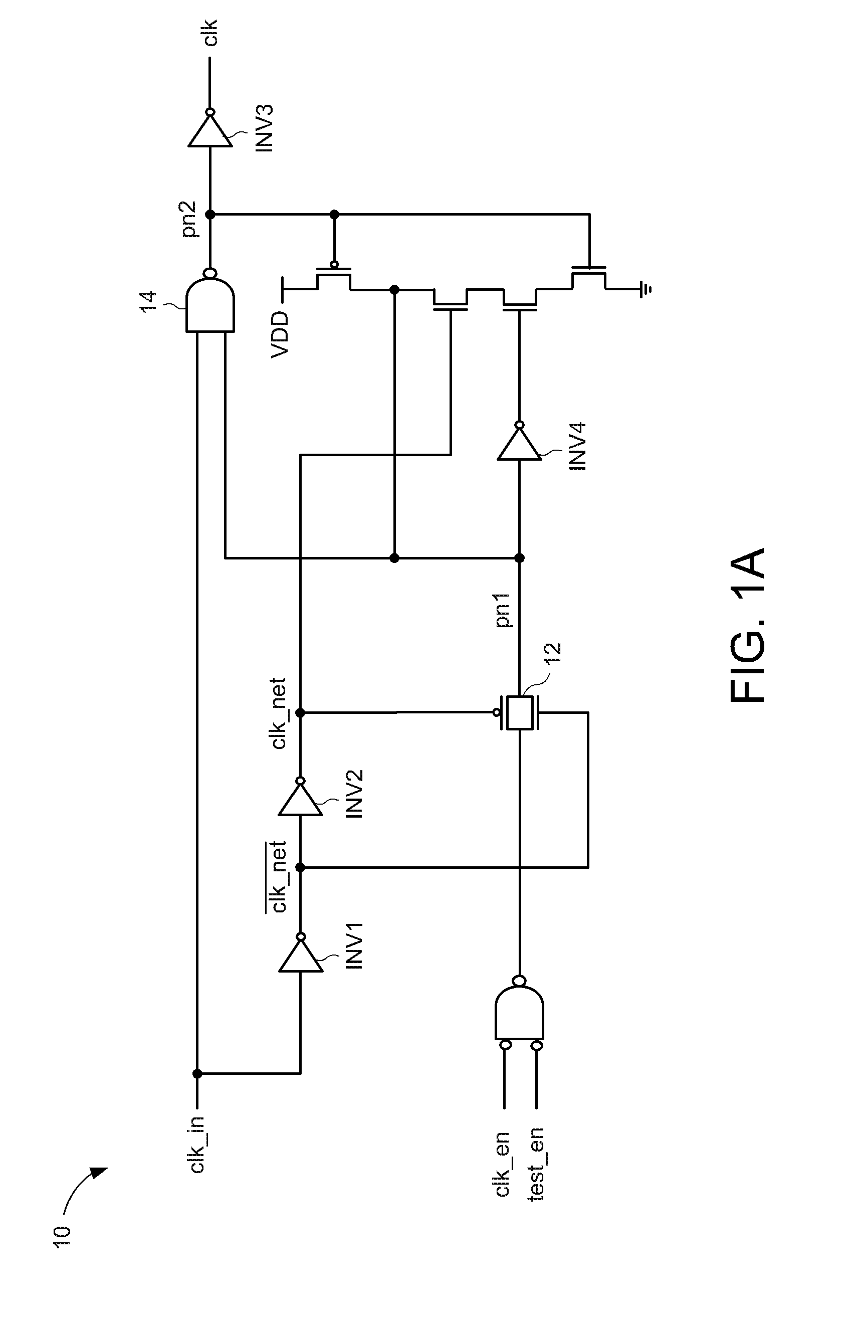 Clock gating circuit for reducing dynamic power