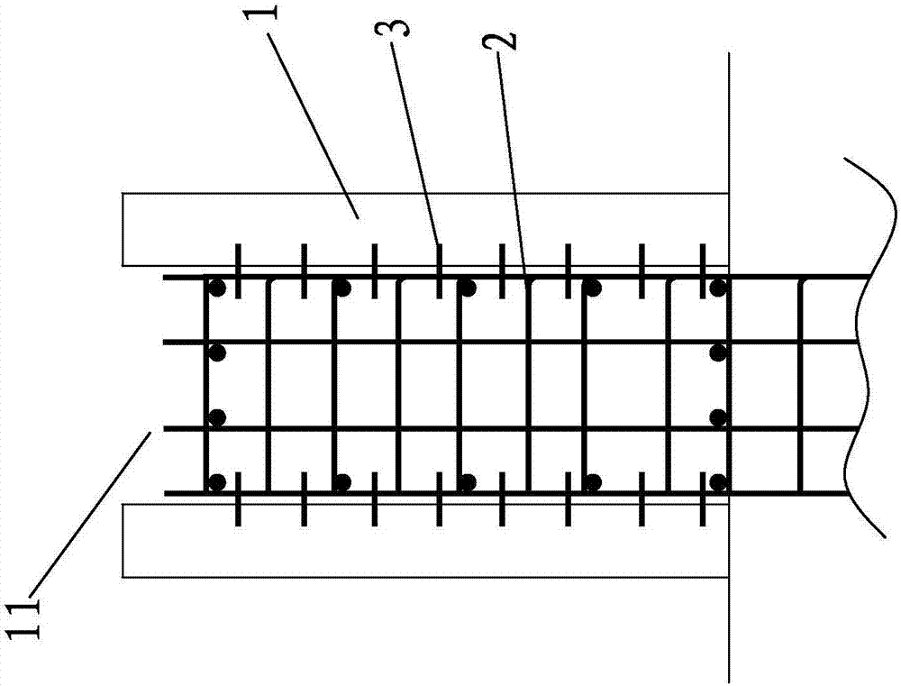 Construction method of whole stone-reinforced concrete combined stone imitating beam