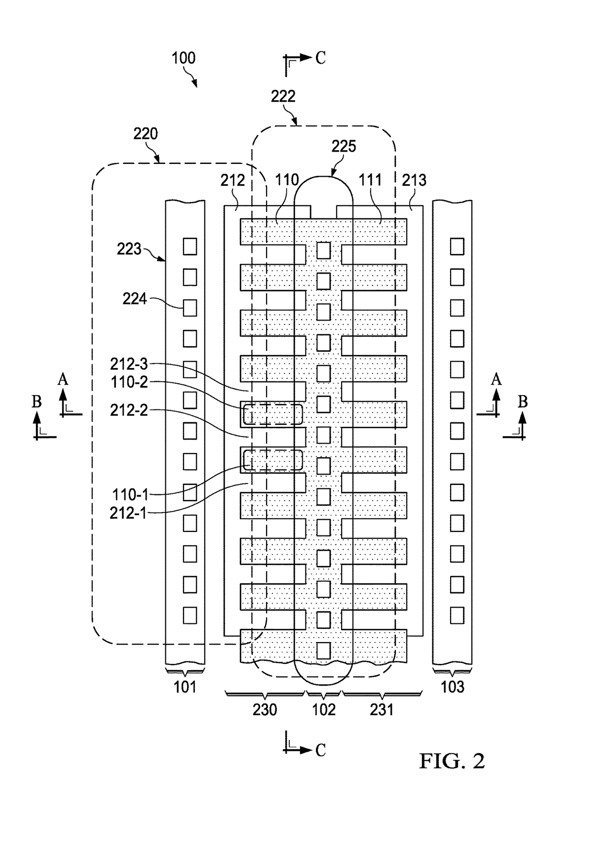 Laterally diffused metal oxide semiconductor with segmented gate oxide