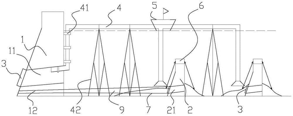 A reservoir dredging system