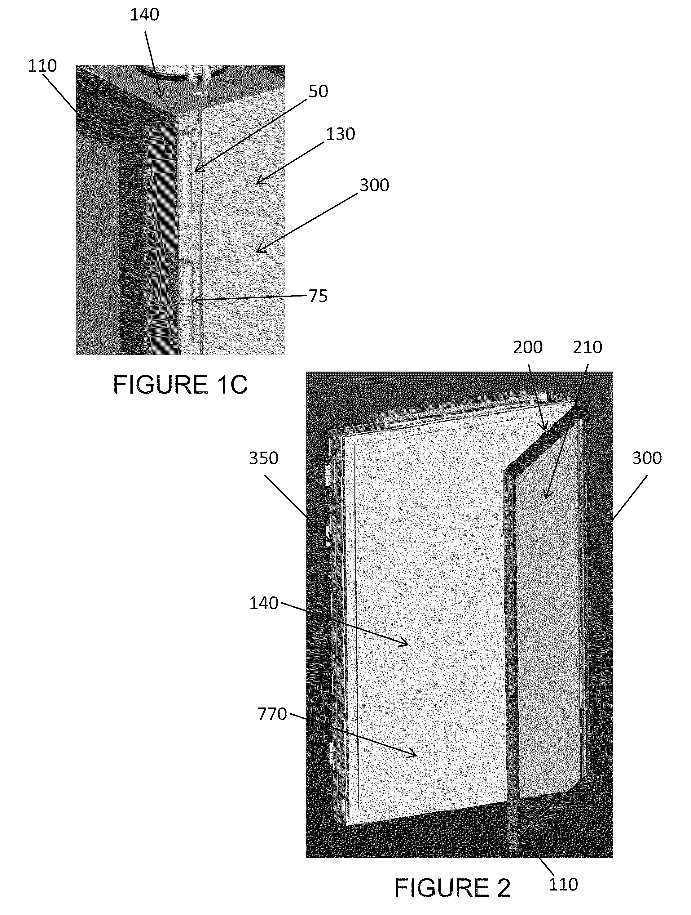 Isolated access assembly for back-to-back electronic display and static display