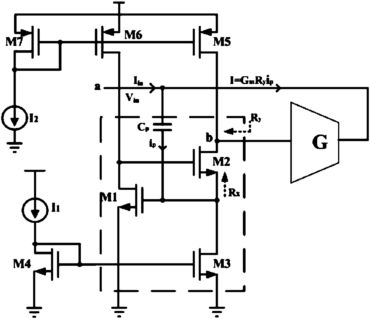 Capacitance multiplier with high multiplication constant