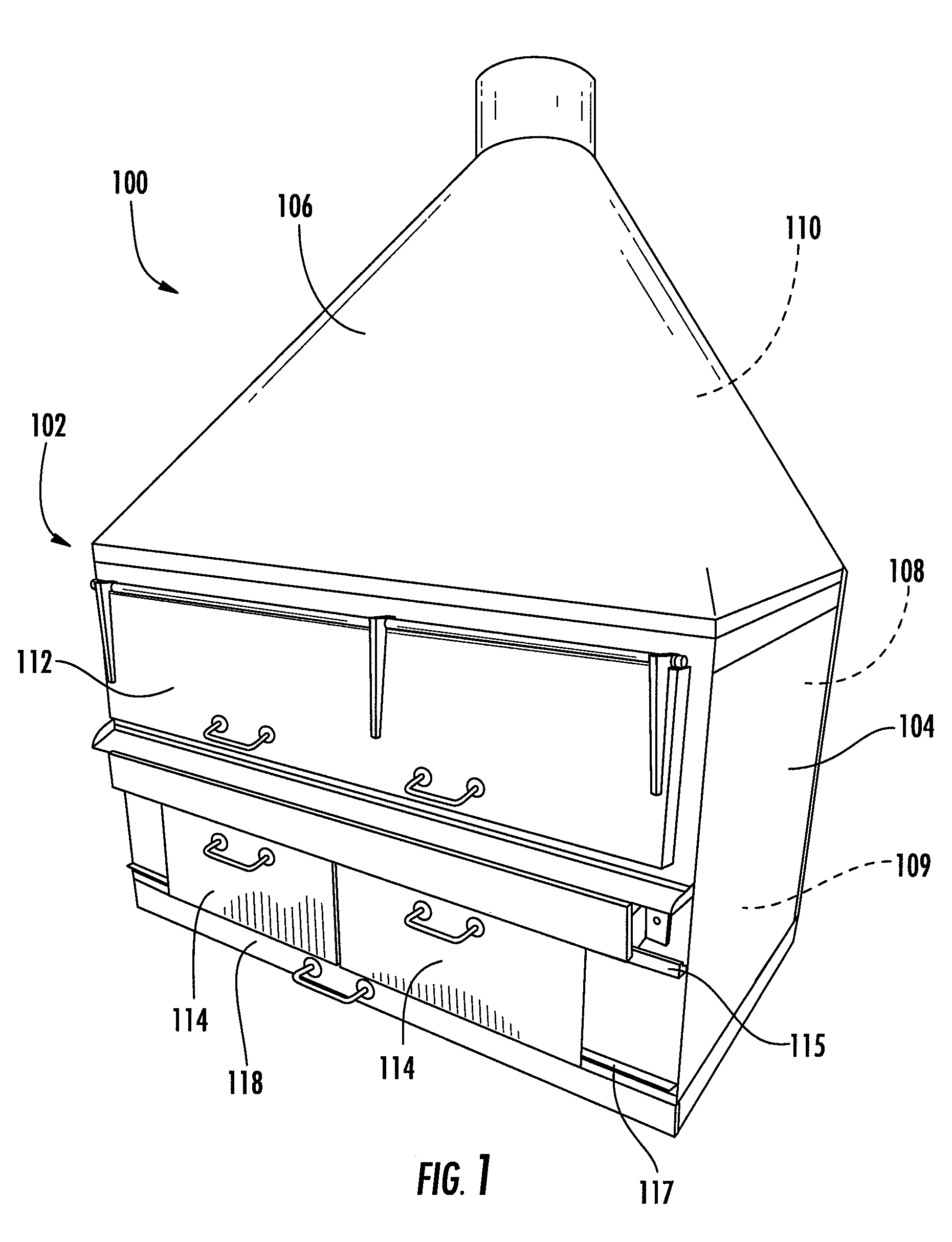 Barbeque oven with rotating cooking tray