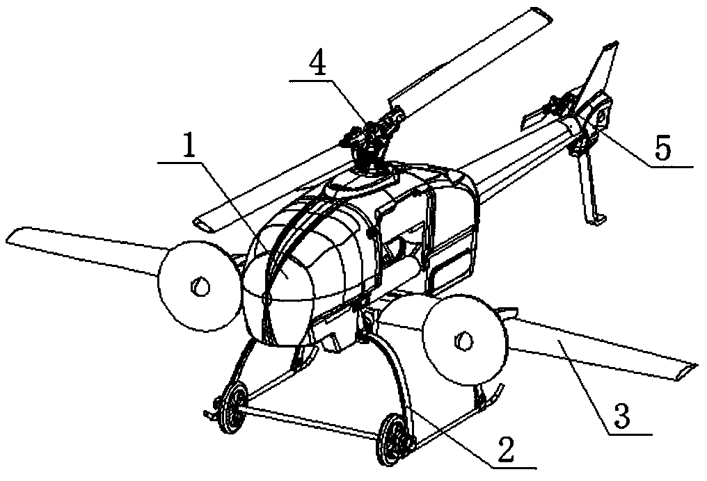 Hybrid power composite unmanned helicopter