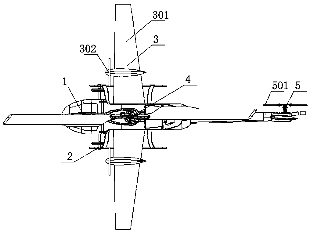 Hybrid power composite unmanned helicopter