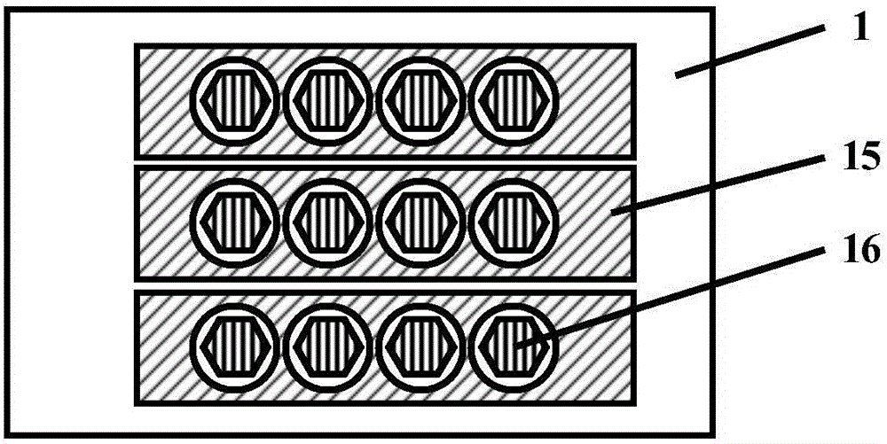 Light-emitting display with branched silver gate-controlled staggered multi-edge plane composite cathode structure