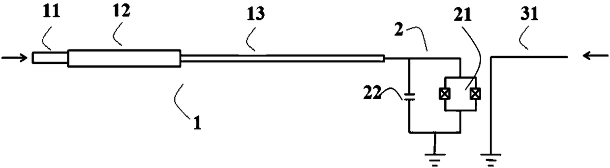 Impedance matching Joseph Sen parametric amplifier, manufacturing method thereof and a communication module