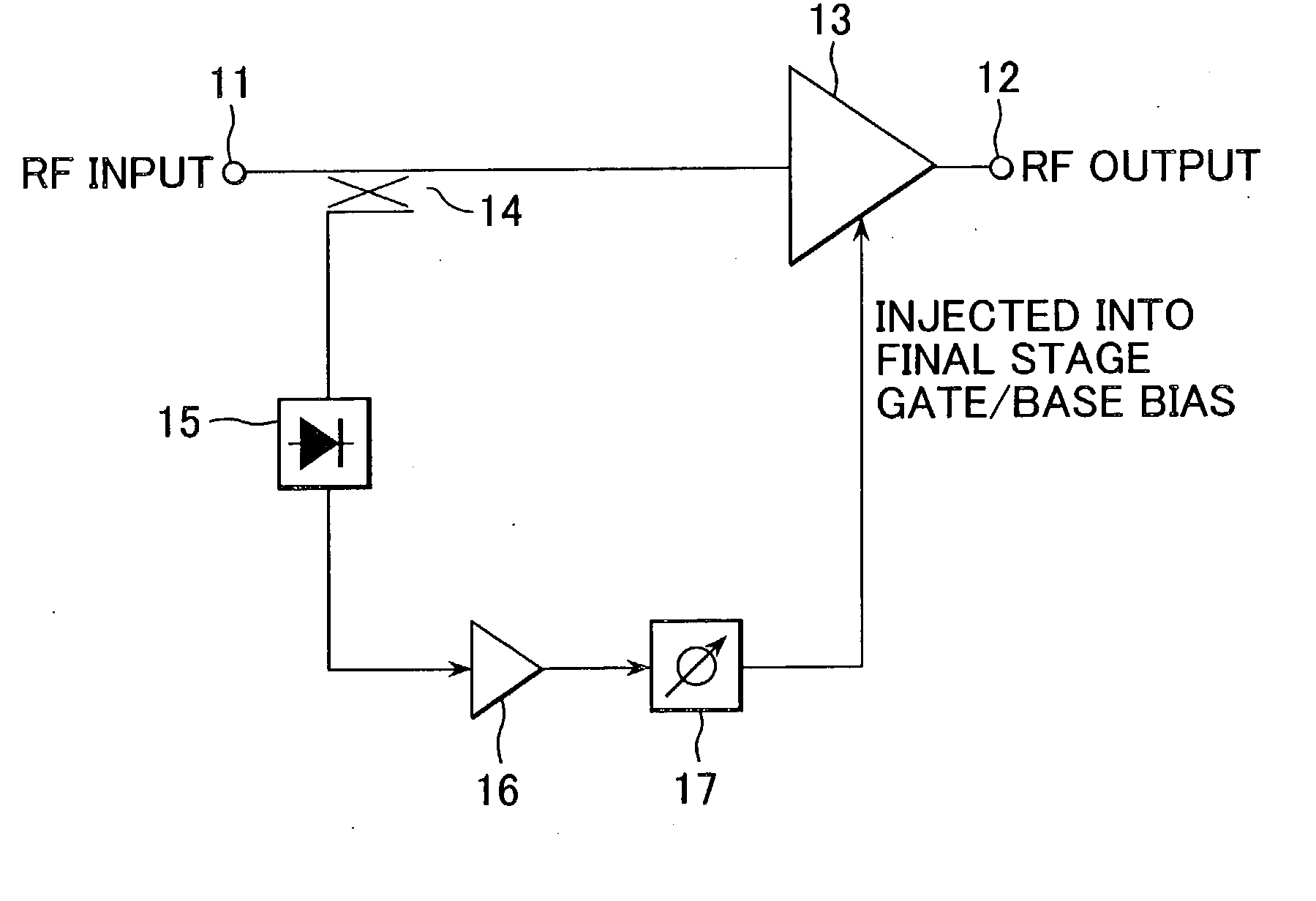 Power amplifying apparatus and radio communications apparatus using same