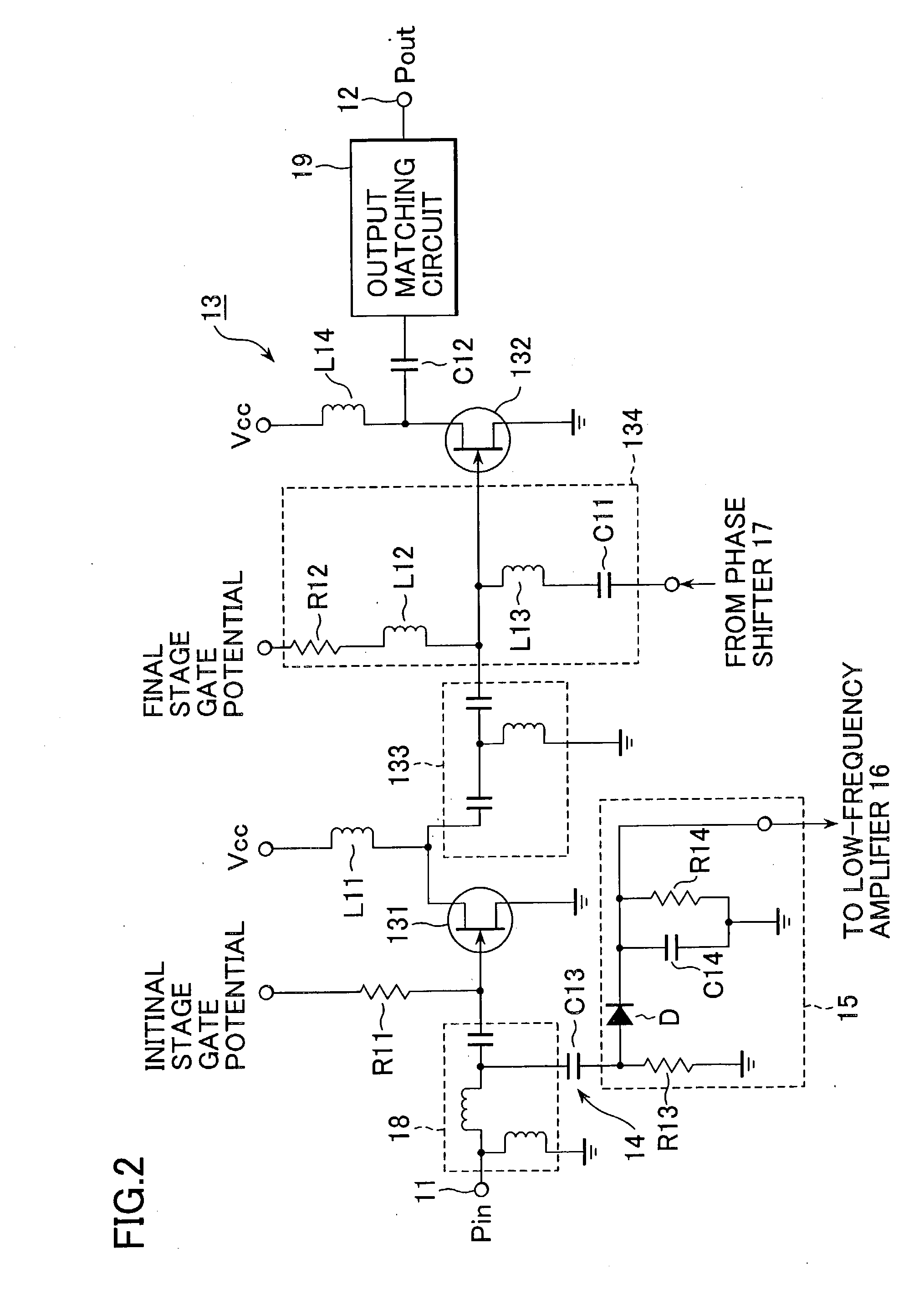 Power amplifying apparatus and radio communications apparatus using same