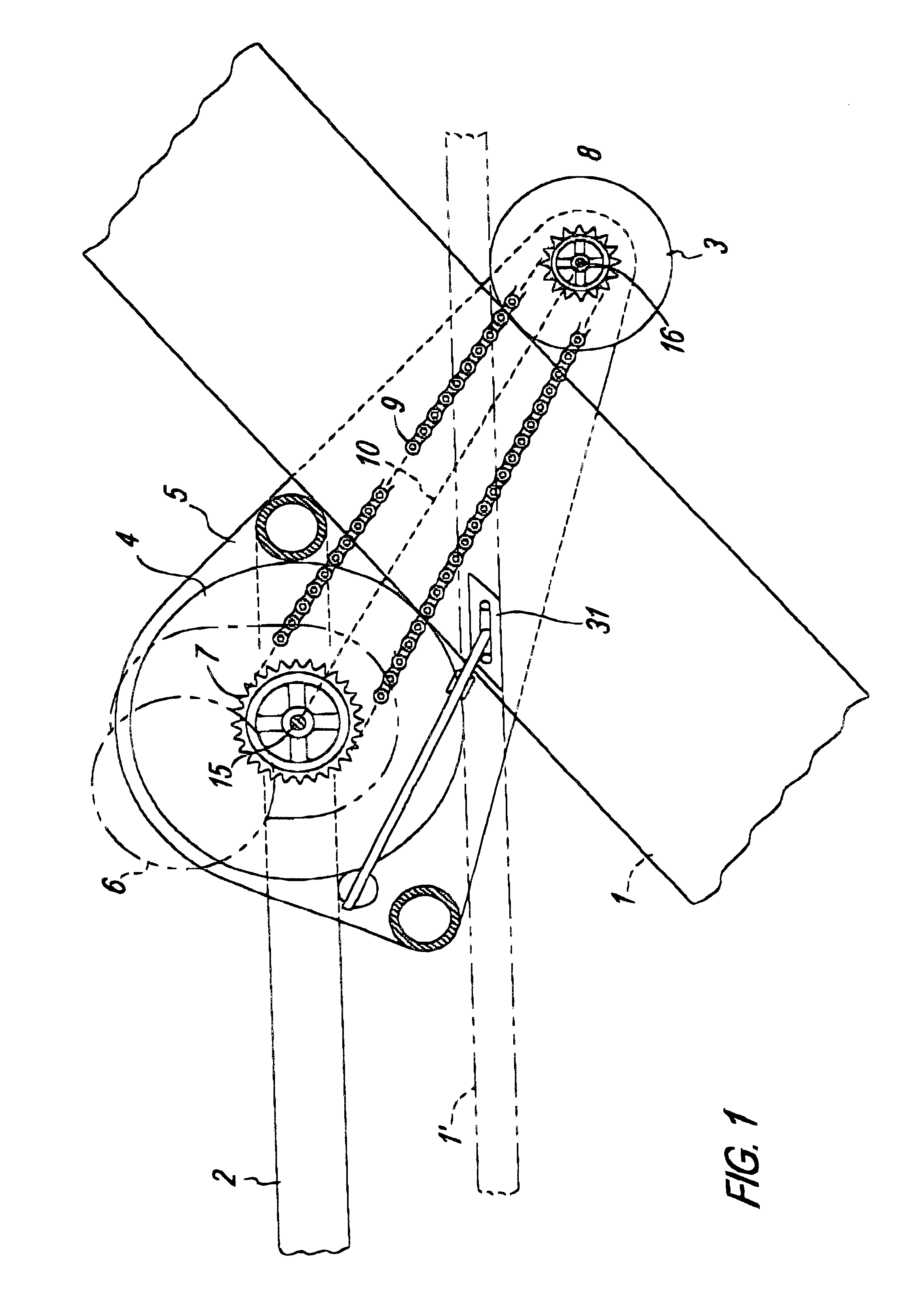 Rail mounted traversing transport