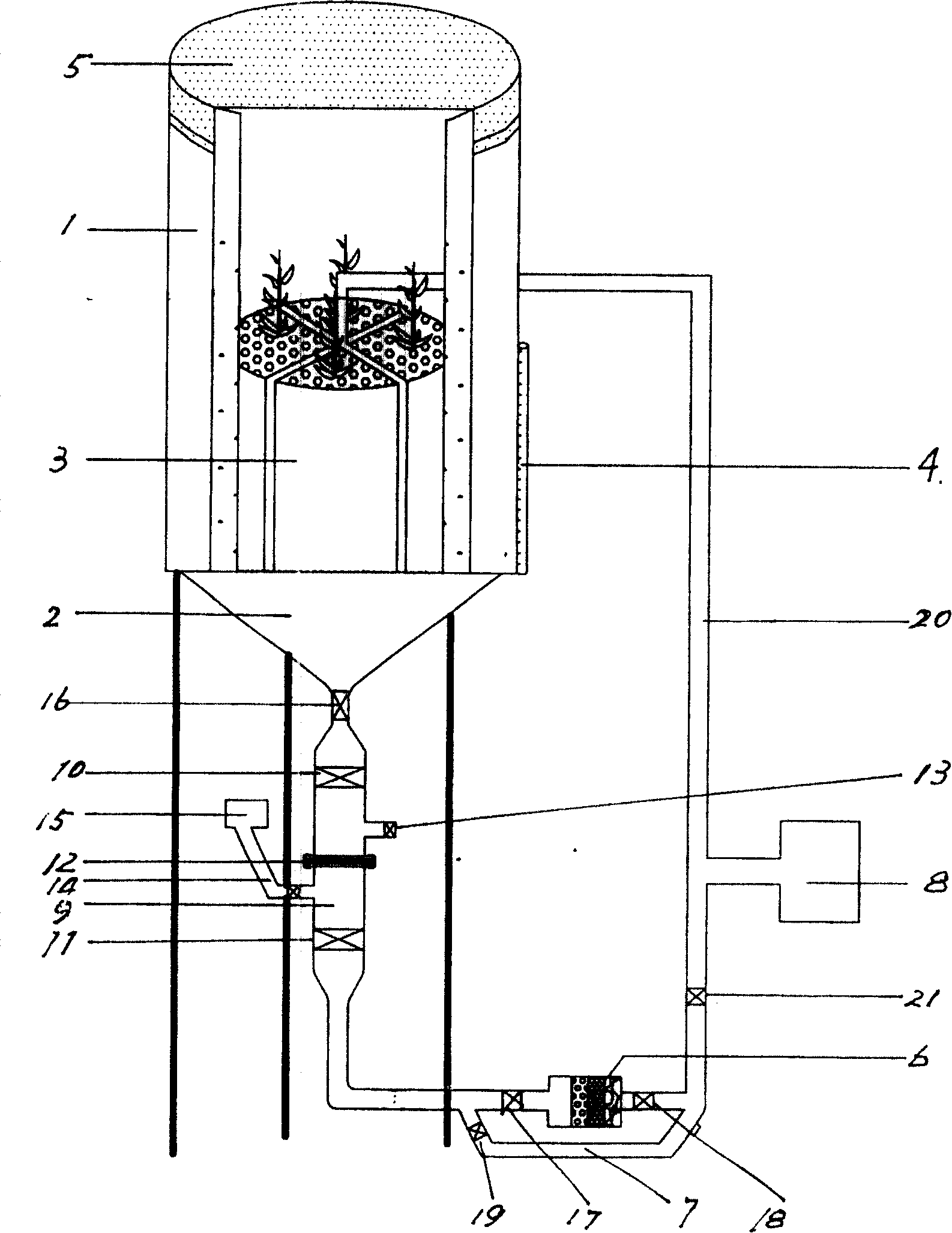 Rock growing plant root secretion and circulation liquid collecting device and its collecting method