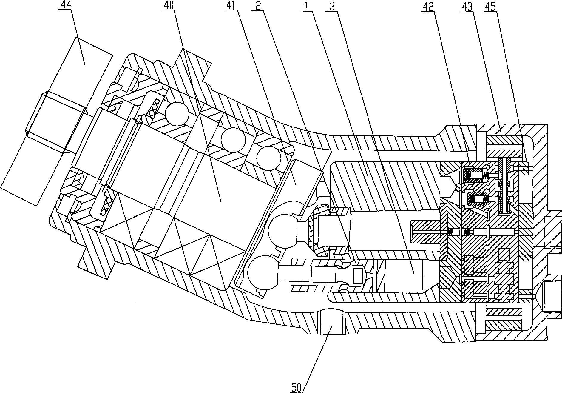 Mechanical-hydraulic guiding virtual displacement variable hydraulic transformer and variable method