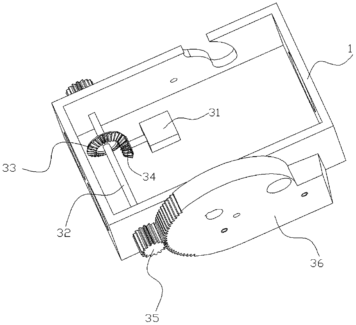 Hopping robot hopping mechanism based on energy meshing conversion