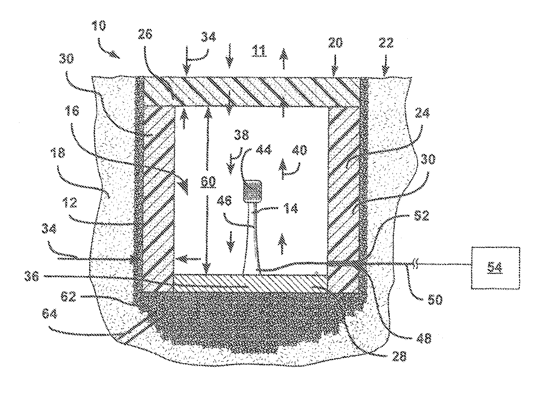 Sub-surface windscreen for outdoor measurement of infrasound