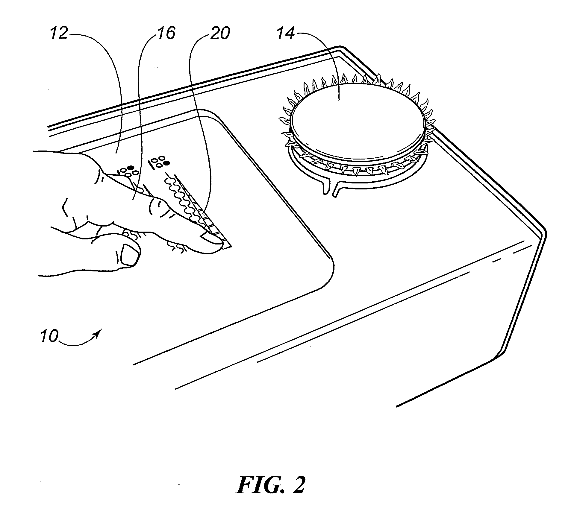 Gas Cook-Top With Glass (Capacitive) Touch Controls and Automatic Burner Re-ignition