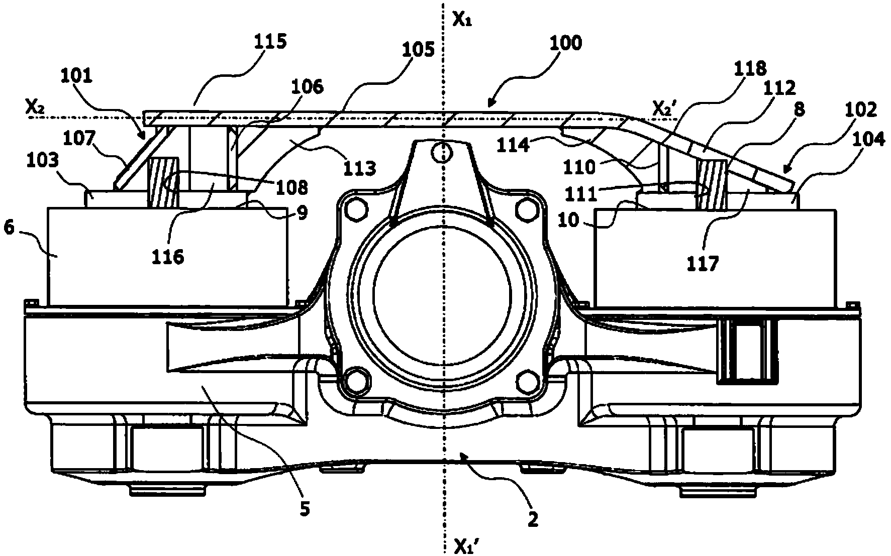 Railway bogie assembly with adapter for suspension