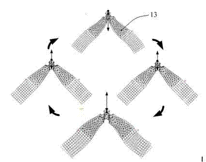 Tower-like ultrasonic motor with asymmetrical structure and asymmetrical modes thereof as well as electric excitation mode of asymmetrical modes