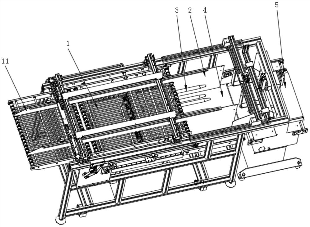 Sheet material stacking and bundling device