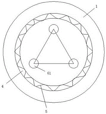 Dinning table structure with automatic adjustment function