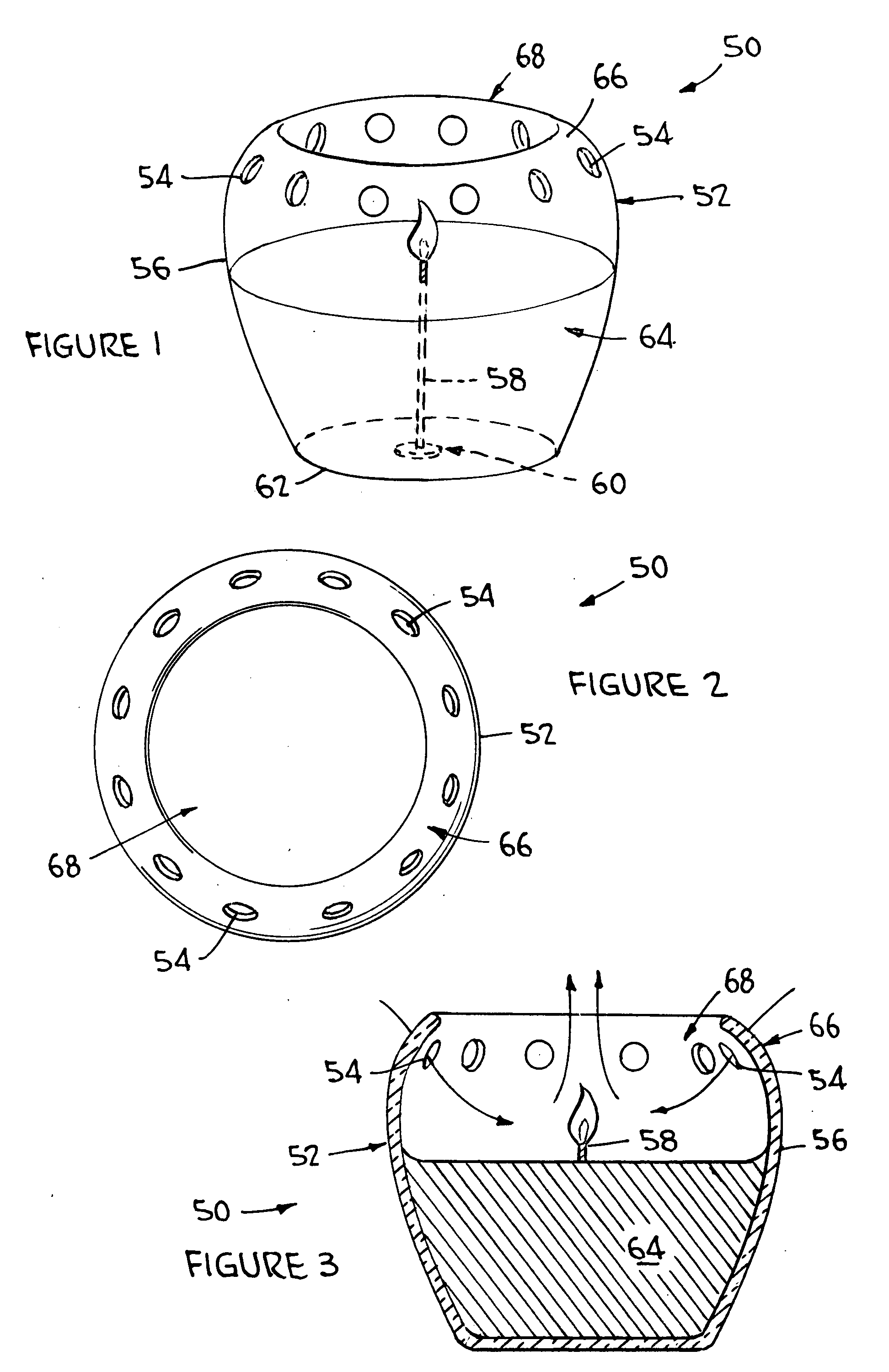 Non-sooting containerized candle