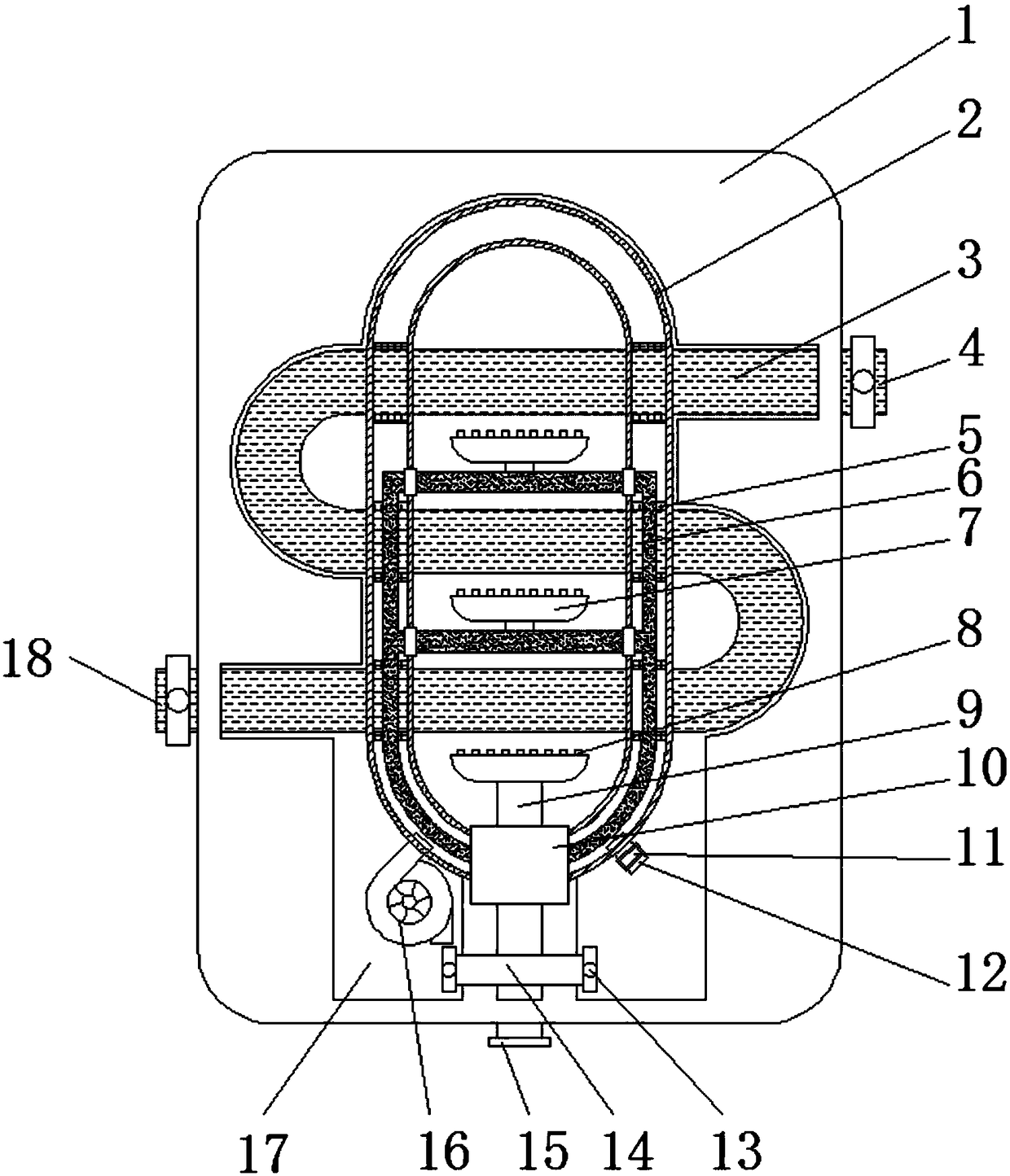 High-effect gas boiler with gas leakage alarm device