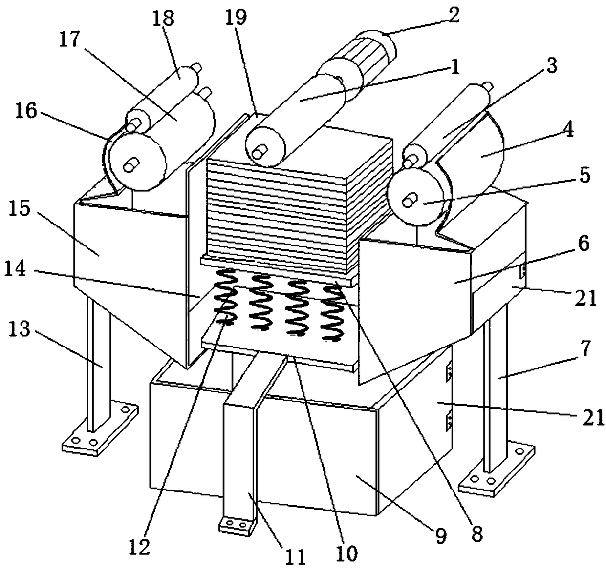 Automatic sequencing device and method for paper documents of personnel archives