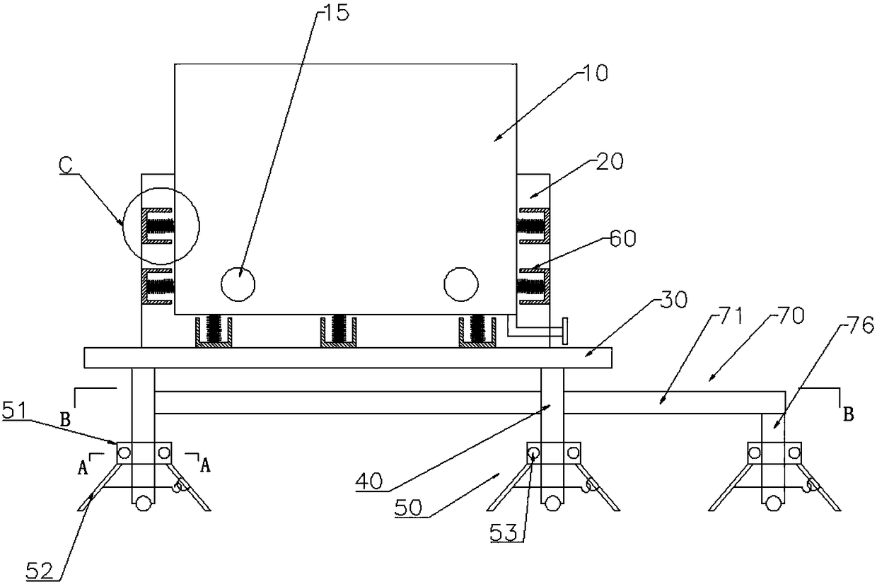 Mechanical part cleaning device