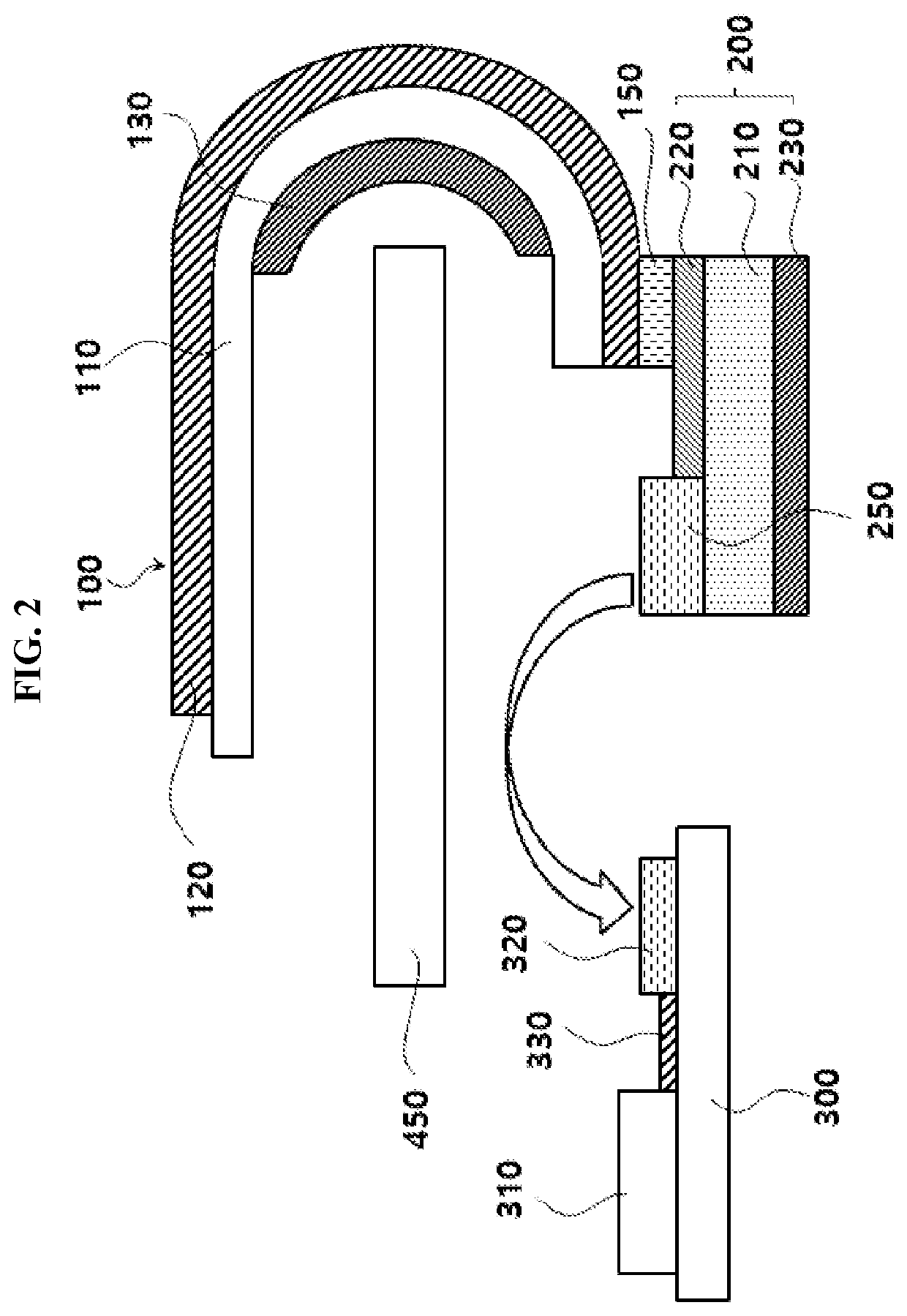 Antenna package and image display device including the same