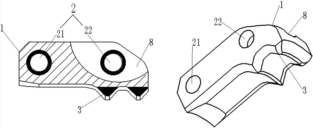 Nuclear power plant control rod driving mechanism hook jaw and preparation method thereof