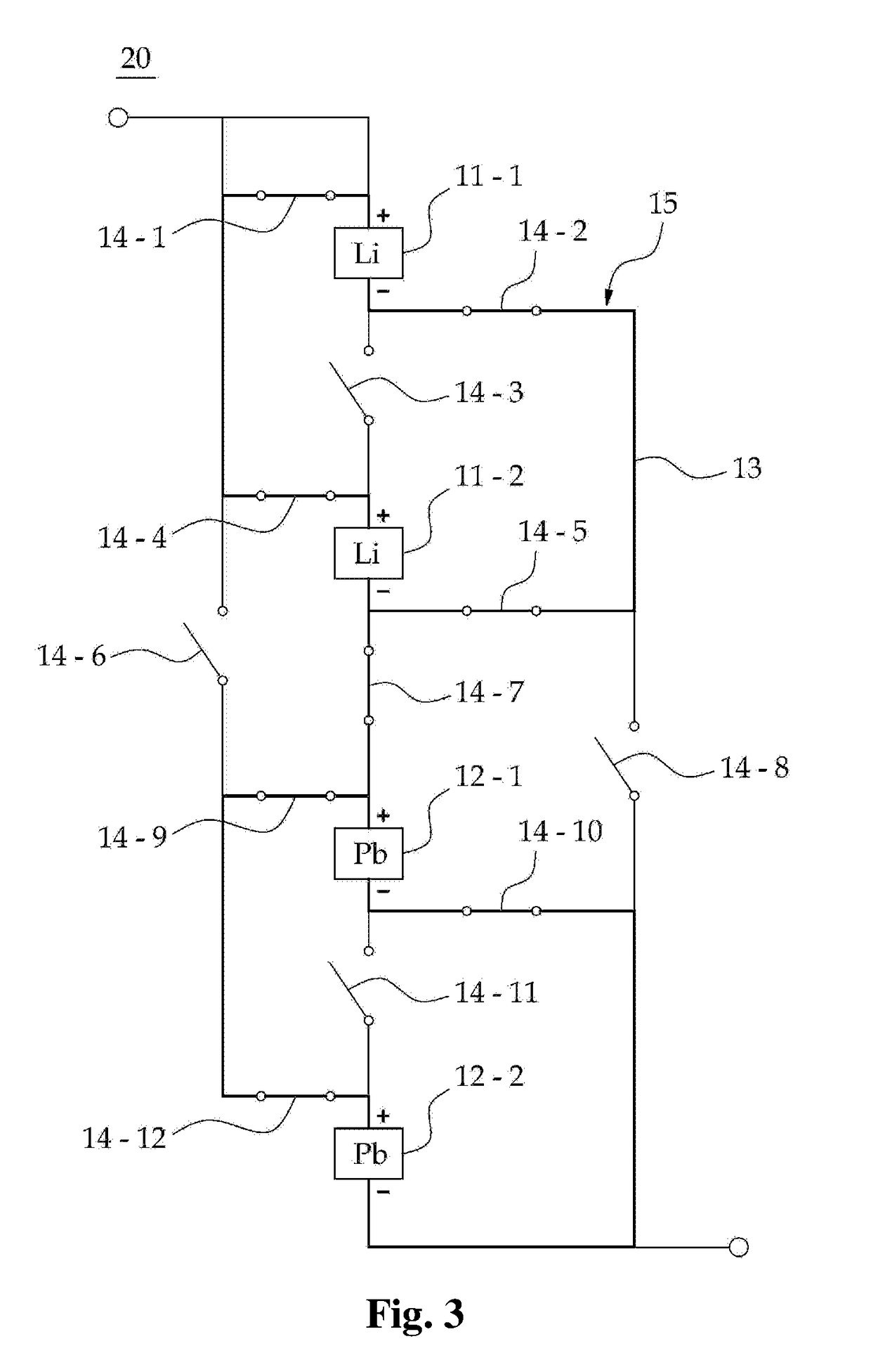 Hybrid energy storage module system