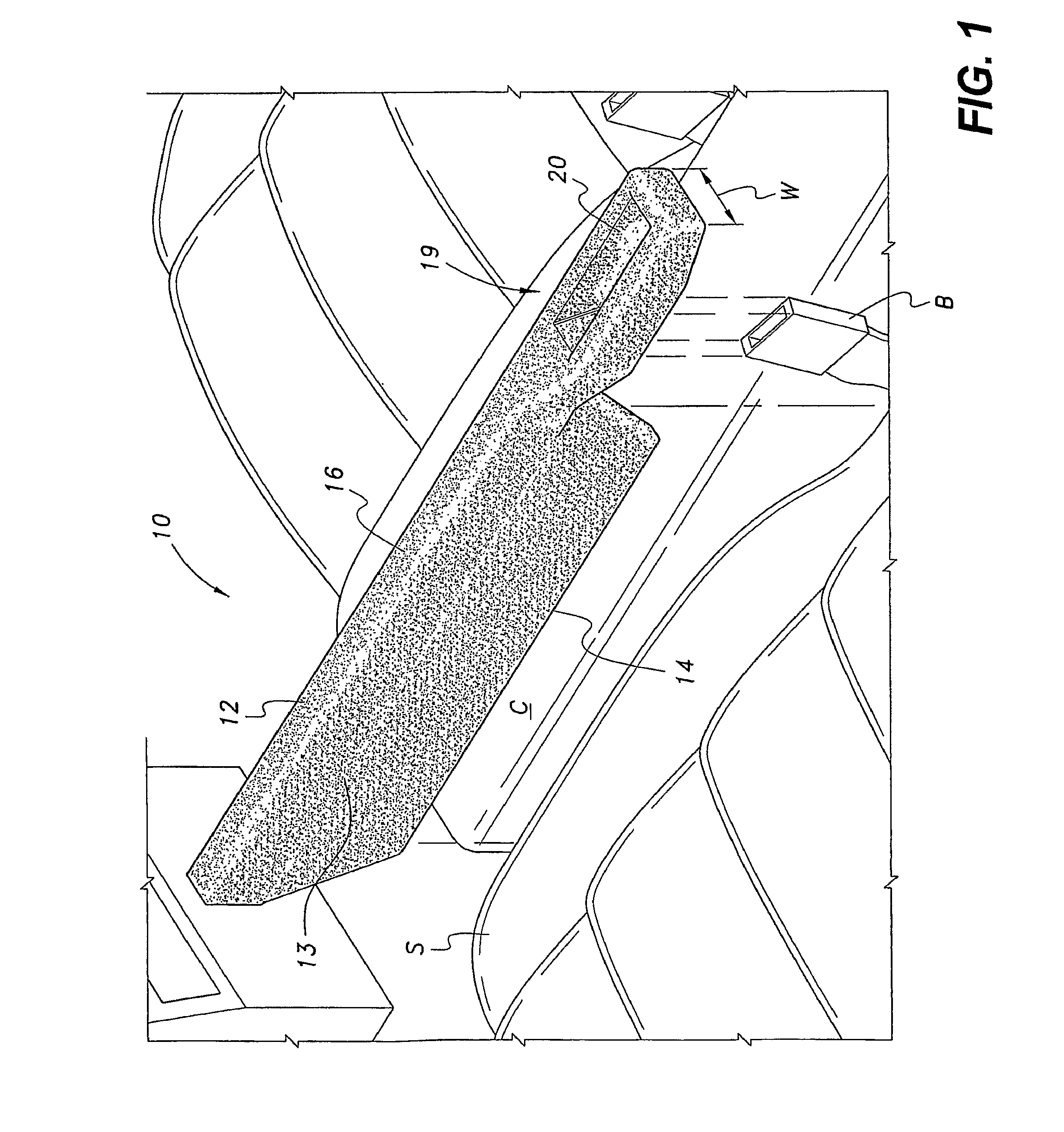 Foam Filler For Placement Between Automobile Seats