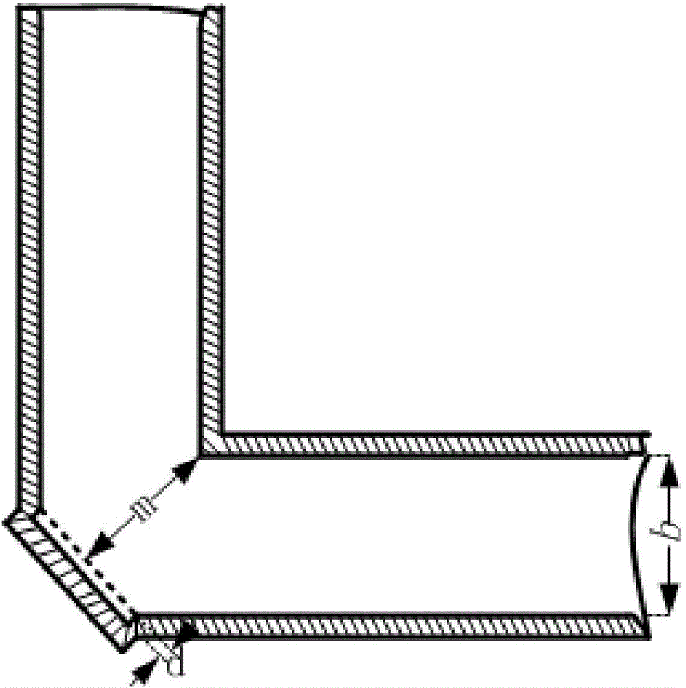 Connecting structure for cascading folded waveguide