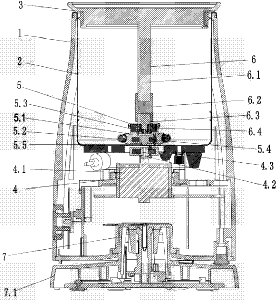 Liquid stirring device