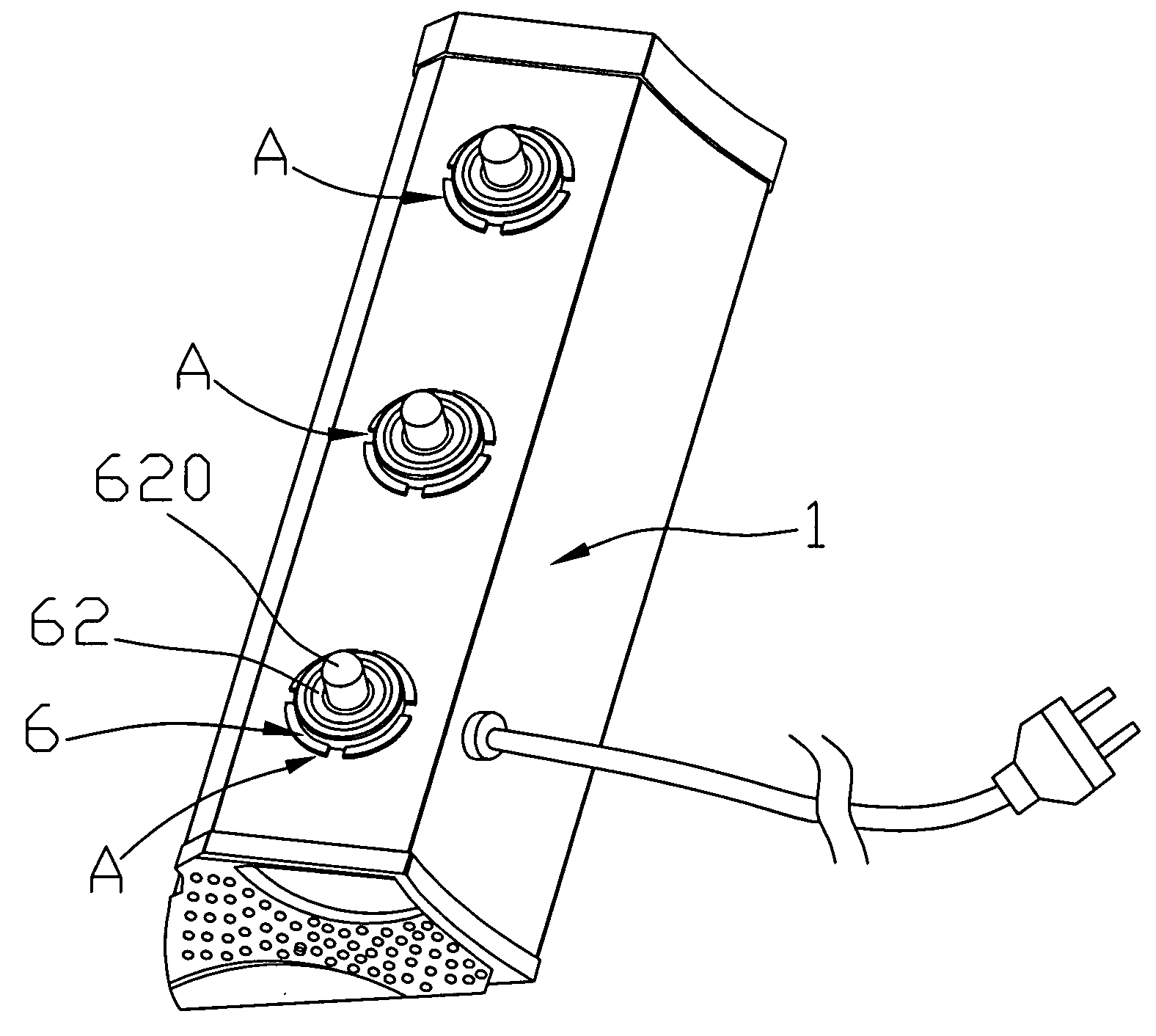 Reptile lamp having direction adjustable function