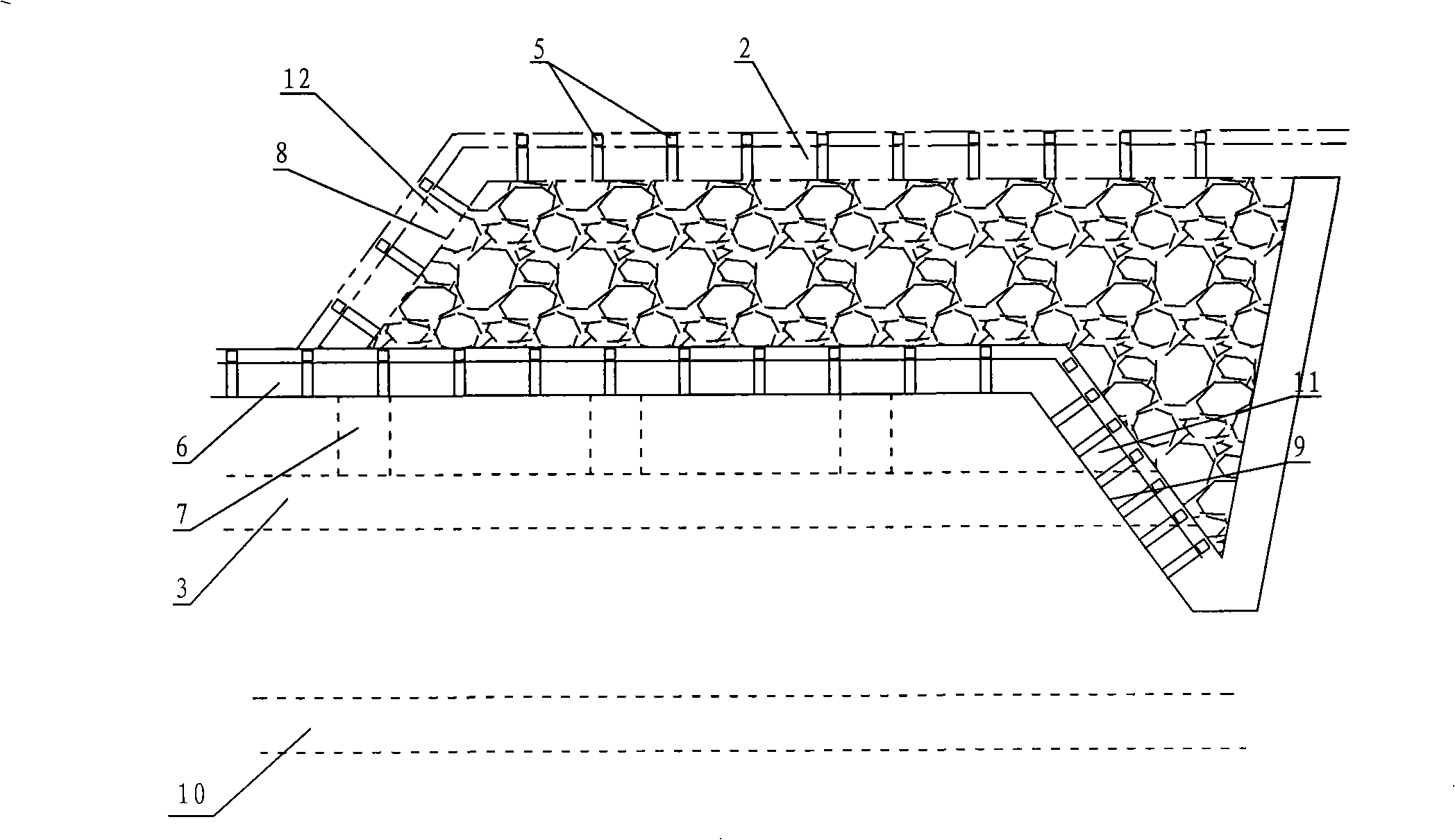 Sharply inclined coal seam mining method