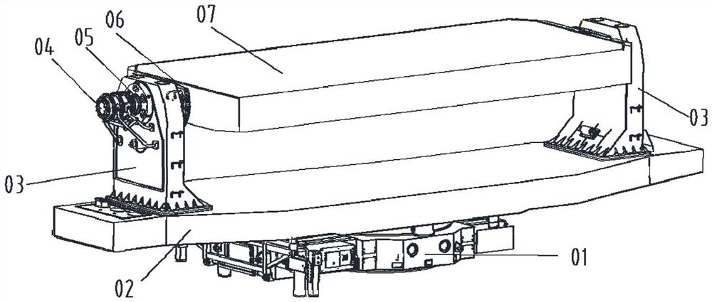 Rotary table for large-inertia radar