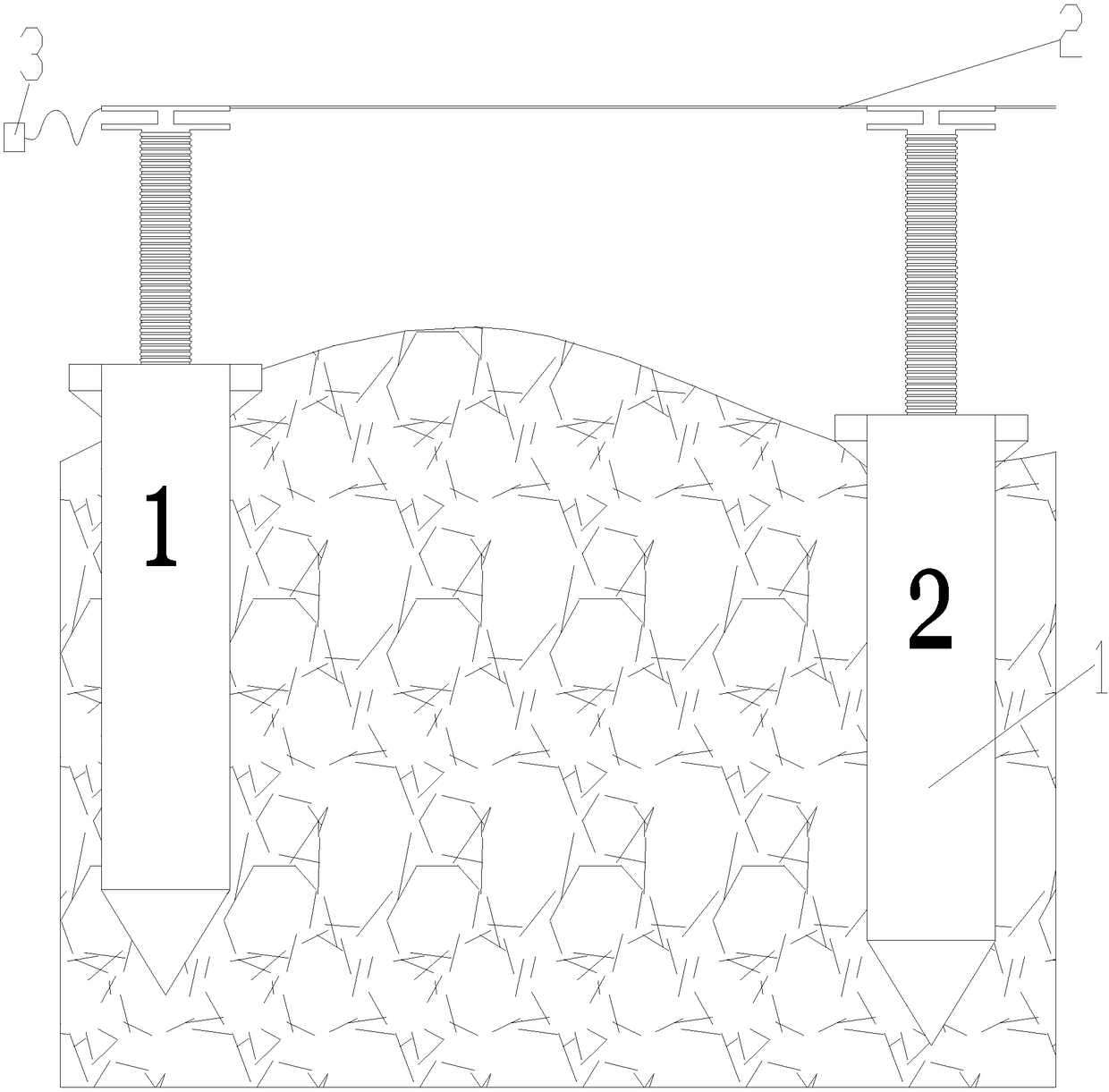 Pedal-type thread hang device