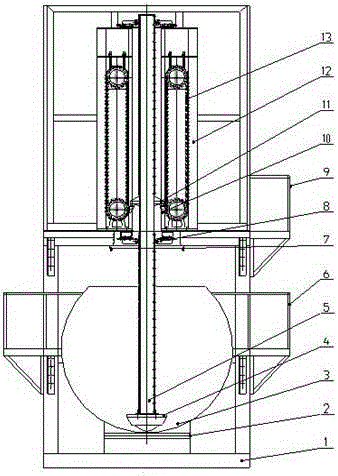 Automatic pottery clay pounding machine