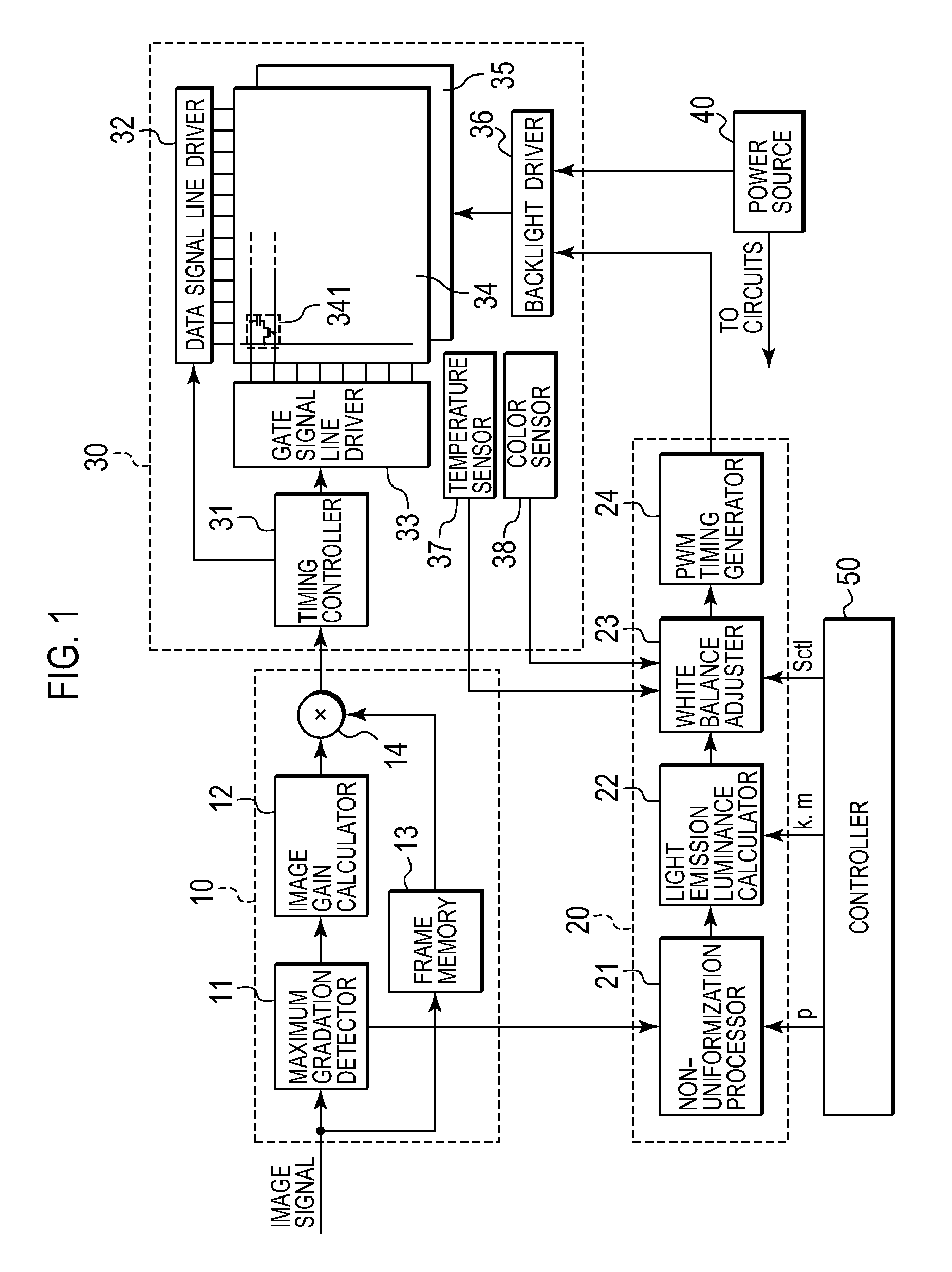 Liquid crystal display device and image display method thereof