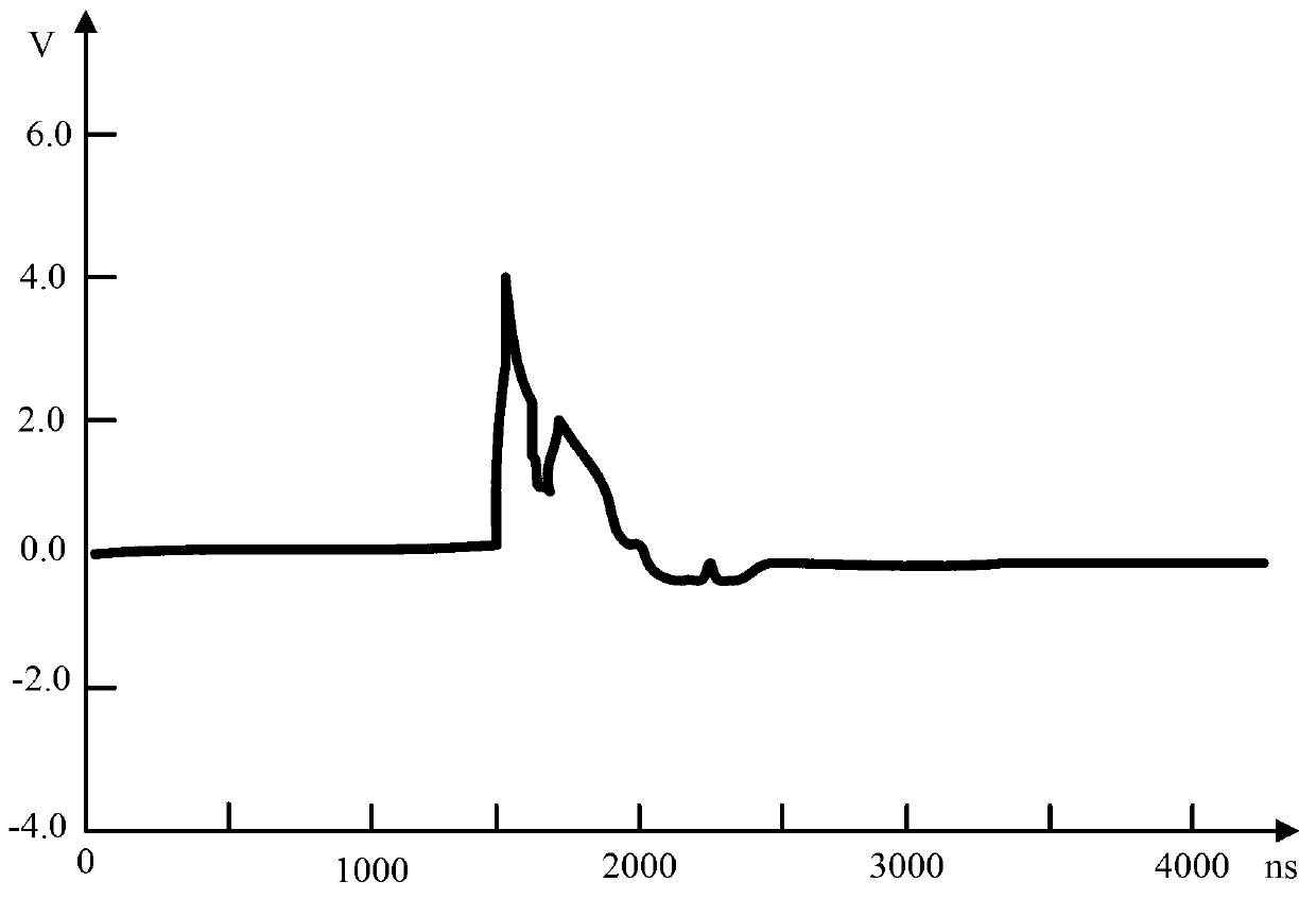 Non-destructive power MOS tube single-event burnout effect detecting circuit and non-destructive power MOS tube single-event burnout effect detecting method