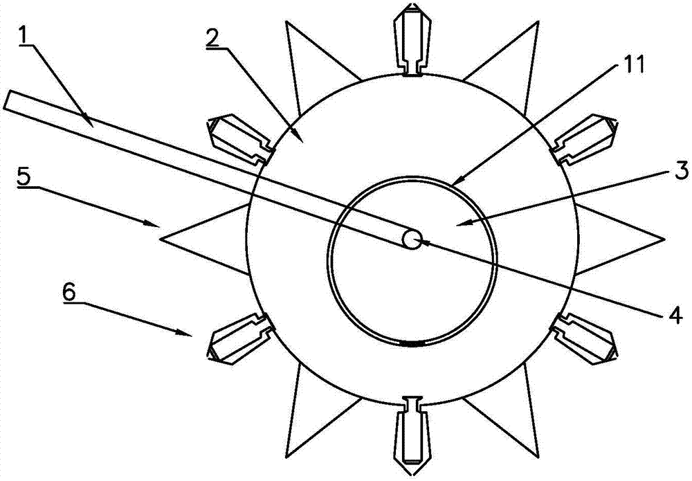 Rotary wheel-type seeder