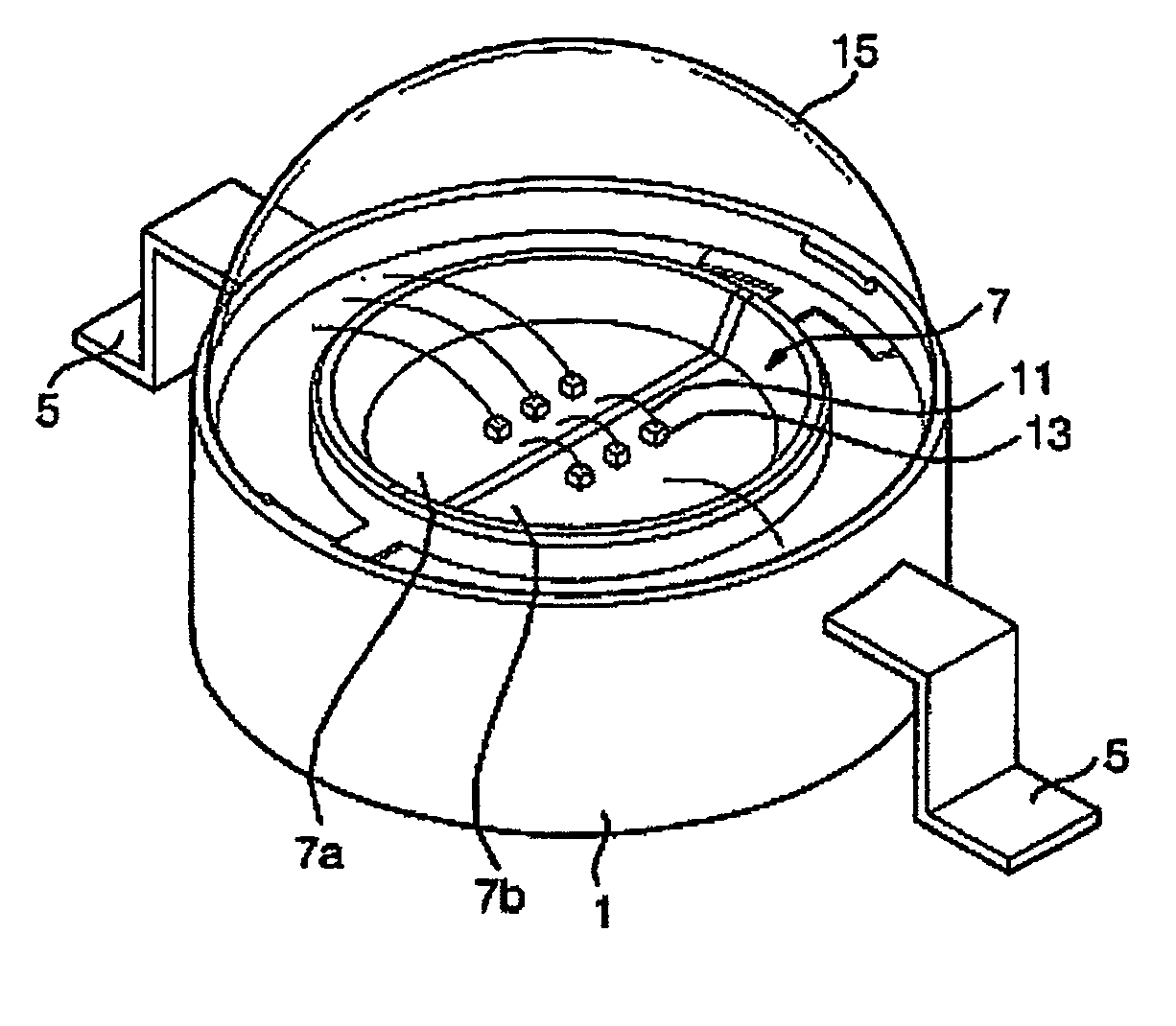 Light emitting diode package and light emitting diode system having at least two heat sinks