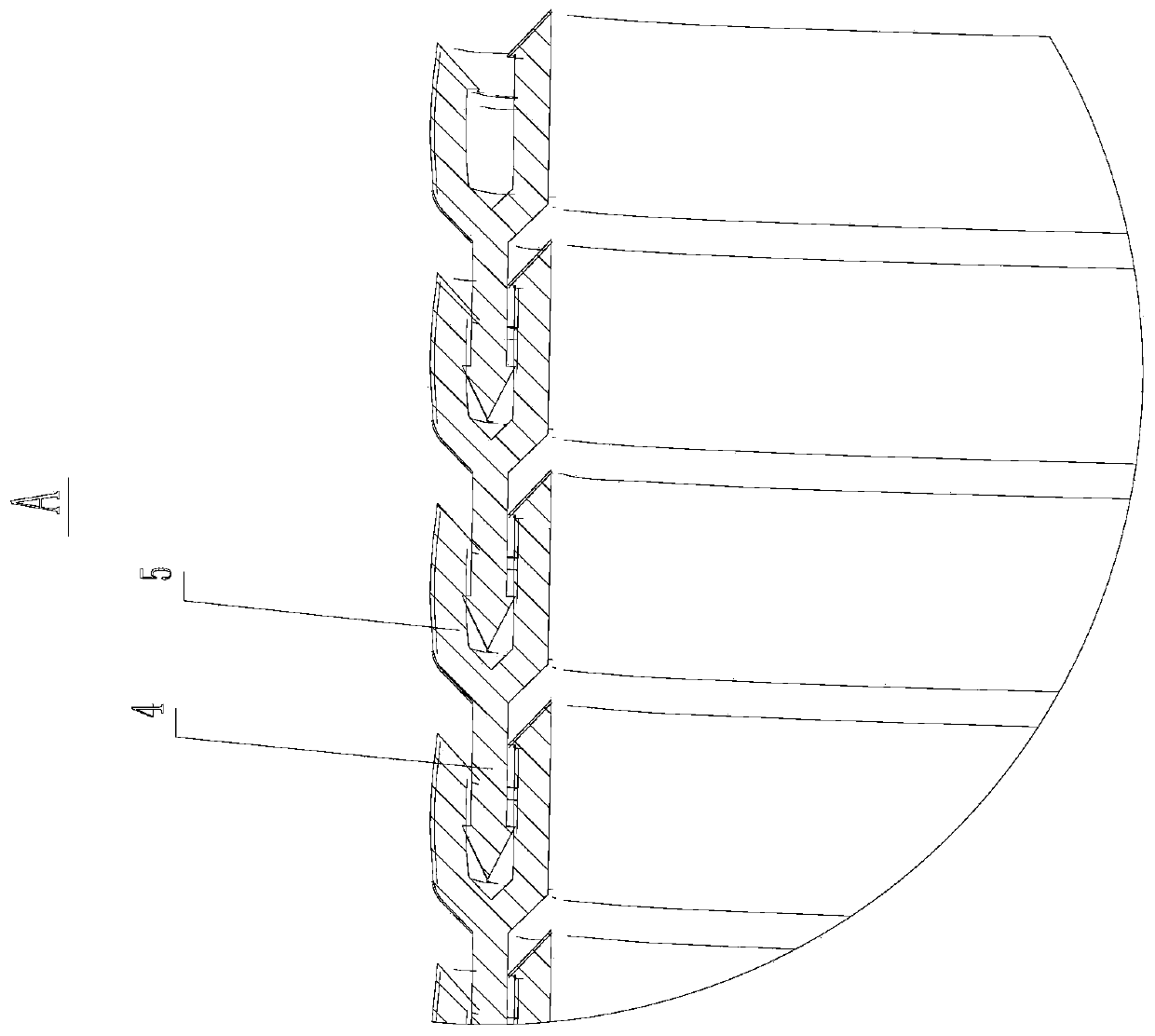 Linear profile winding type ventilation pipe