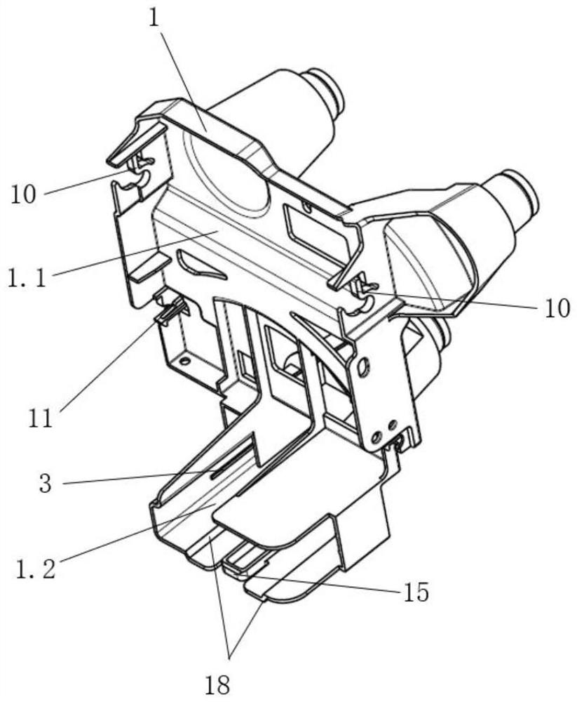 An integrated electrical module mounting bracket and its assembly