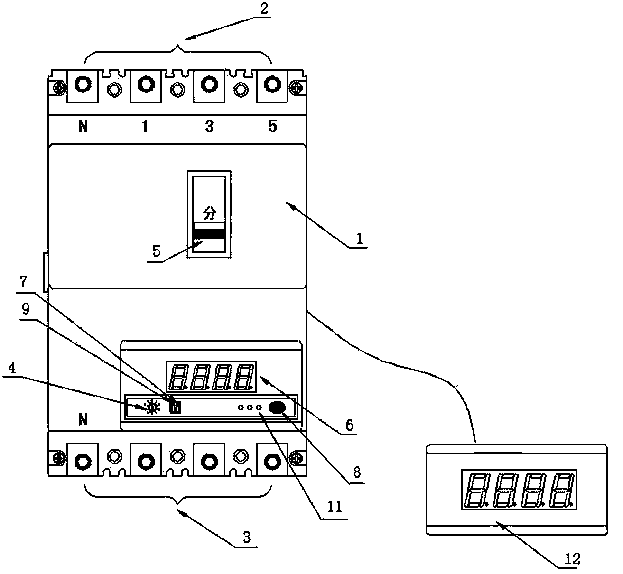 Intelligent real-time on-line displaying and controlling leakage protector and control method thereof